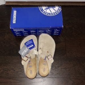 Birkenstock Boston Taupe Clogs